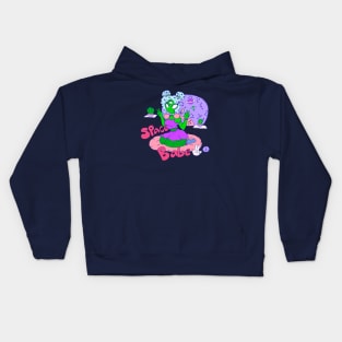 Alien Space Babe Kids Hoodie